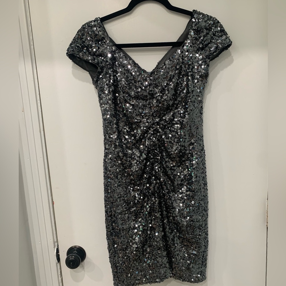 Hailey Adrianna Papell sequin dress